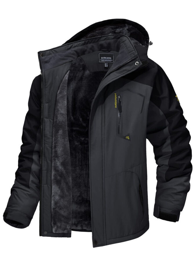 Jaqueta Masculina de Inverno Pelúciada Impermeável Fnac - Imagem 6