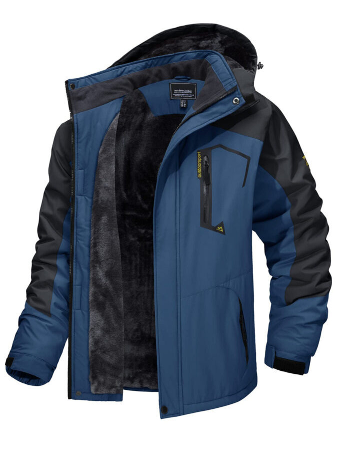 Jaqueta Masculina de Inverno Pelúciada Impermeável Fnac - Imagem 7