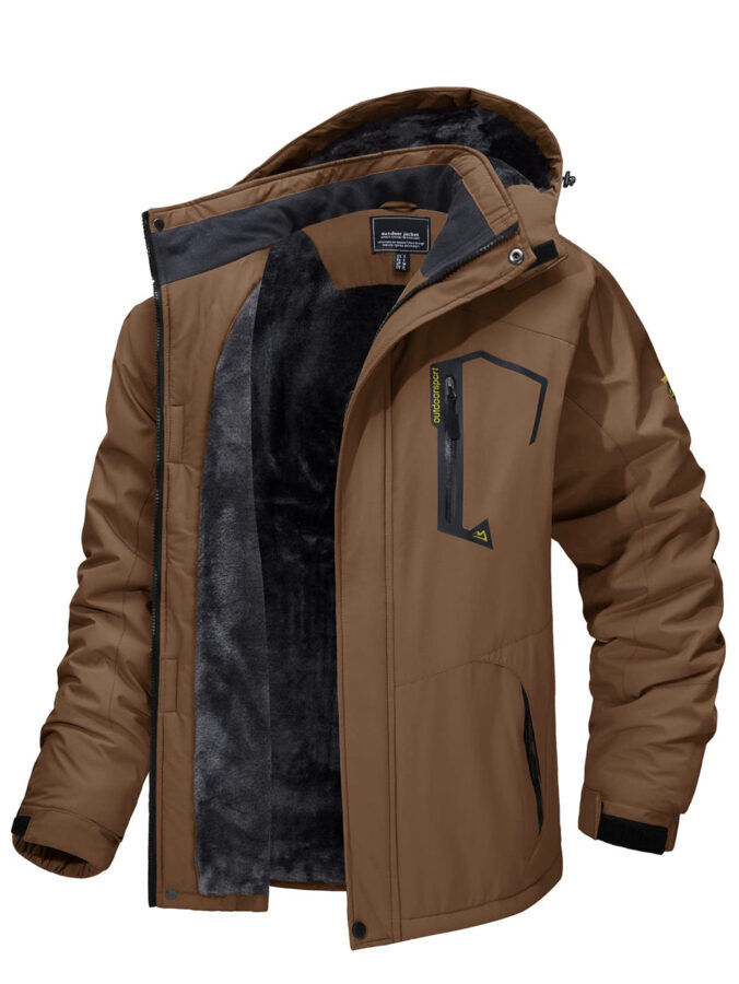 Jaqueta Masculina de Inverno Pelúciada Impermeável Fnac - Imagem 8