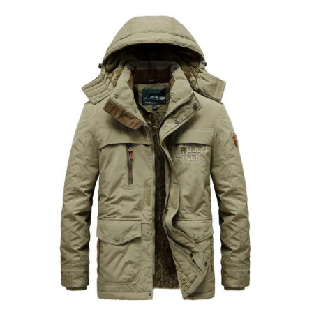 Jaqueta Masculina de Inverno com Capuz Forrada com Lã Fnac - Imagem 9