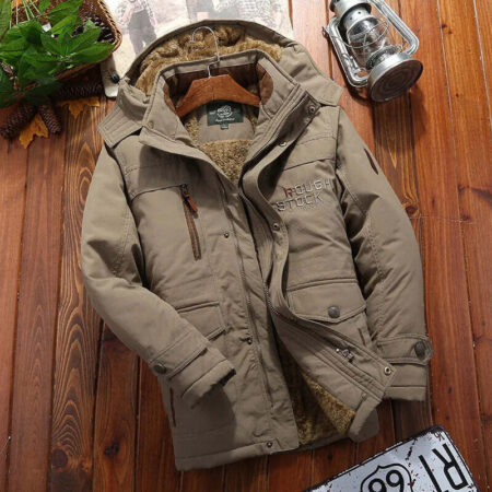 Jaqueta Masculina de Inverno com Capuz Forrada com Lã Fnac - Imagem 2