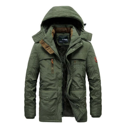 Jaqueta Masculina de Inverno com Capuz Forrada com Lã Fnac - Imagem 10