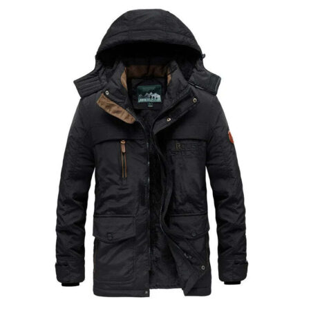 Jaqueta Masculina de Inverno com Capuz Forrada com Lã Fnac - Imagem 11