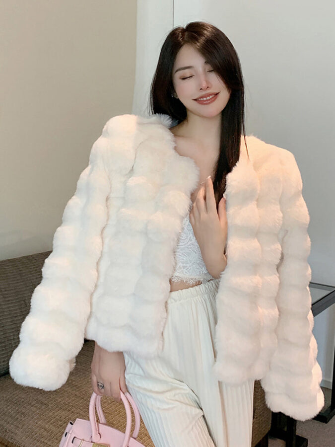 Jaqueta de Inverno Feminina Puffer Pelucia Fnac