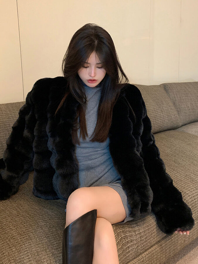 Jaqueta de Inverno Feminina Puffer Pelucia Fnac - Imagem 3