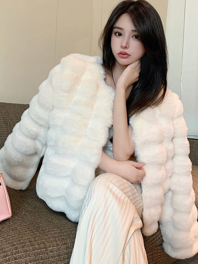 Jaqueta de Inverno Feminina Puffer Pelucia Fnac - Imagem 4