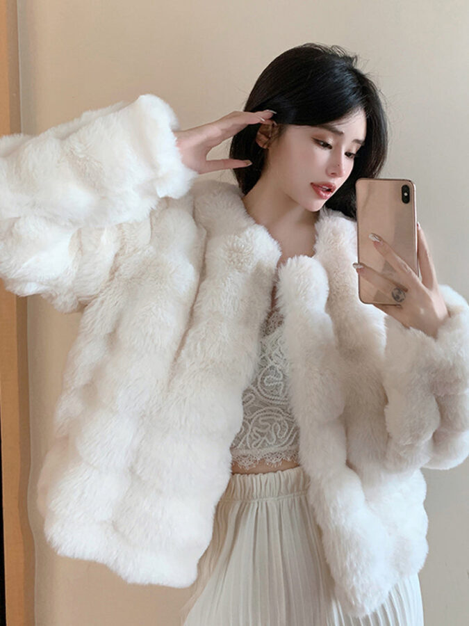 Jaqueta de Inverno Feminina Puffer Pelucia Fnac - Imagem 6