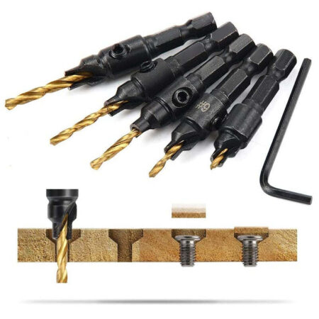 Kit 6 Brocas Escareadoras para Chanfrar Madeira e Alumínio - Imagem 2
