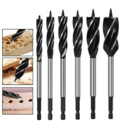 Kit 6 Brocas de Torção em Aço de Alta Velocidade