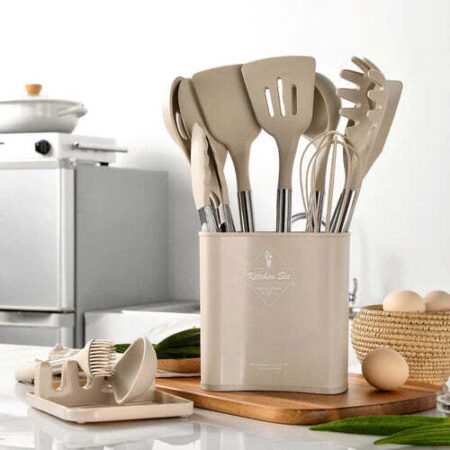 Kit Completo de Utensílios de Cozinha em Silicone - Imagem 8