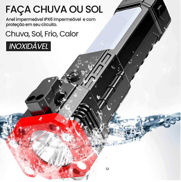 Lanterna Tática 4 em 1 com Powerbank Integrado - PAGUE 1 LEVE 2 - Imagem 4