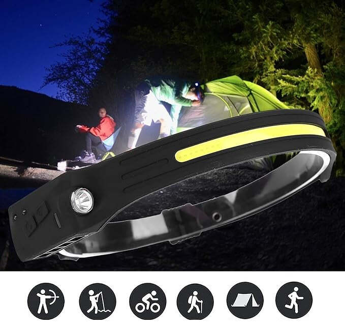 Lanterna de Cabeça Led Recarregável Impermeável Fnac | Compre 1 Leve 2 - Imagem 3