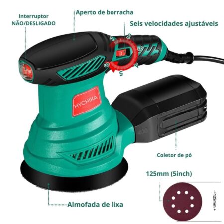 Lixadeira Roto Orbital Hychika - Imagem 2