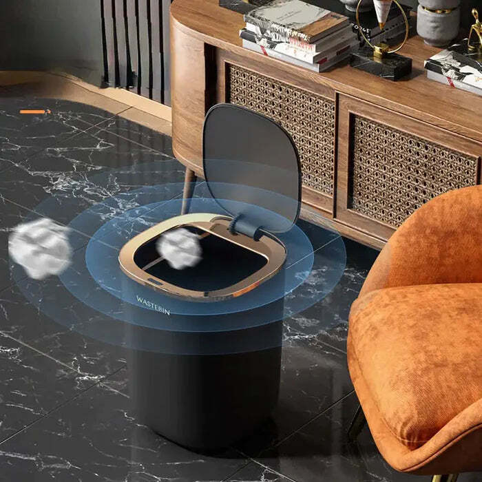 Lixeira Automática Inteligente Impermeável para Cozinha - Imagem 2