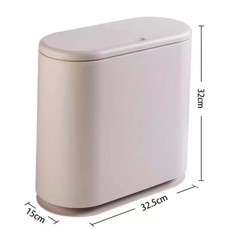 Lixeira Compacta Nórdica com Tampa Click Fnac