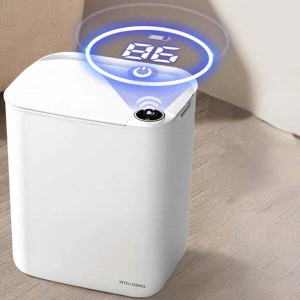 Lixeira Inteligente com Sensor Automático Recarregável - Imagem 2