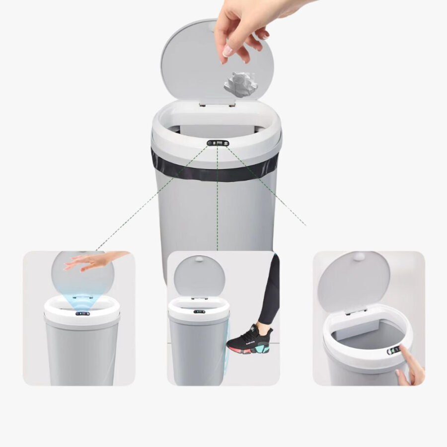 Lixeira com Sensor Automático Recarregável Fnac - Imagem 5