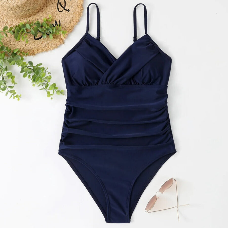 Maiô Feminino de Praia Estampado com Decote em V Fnac - Imagem 6
