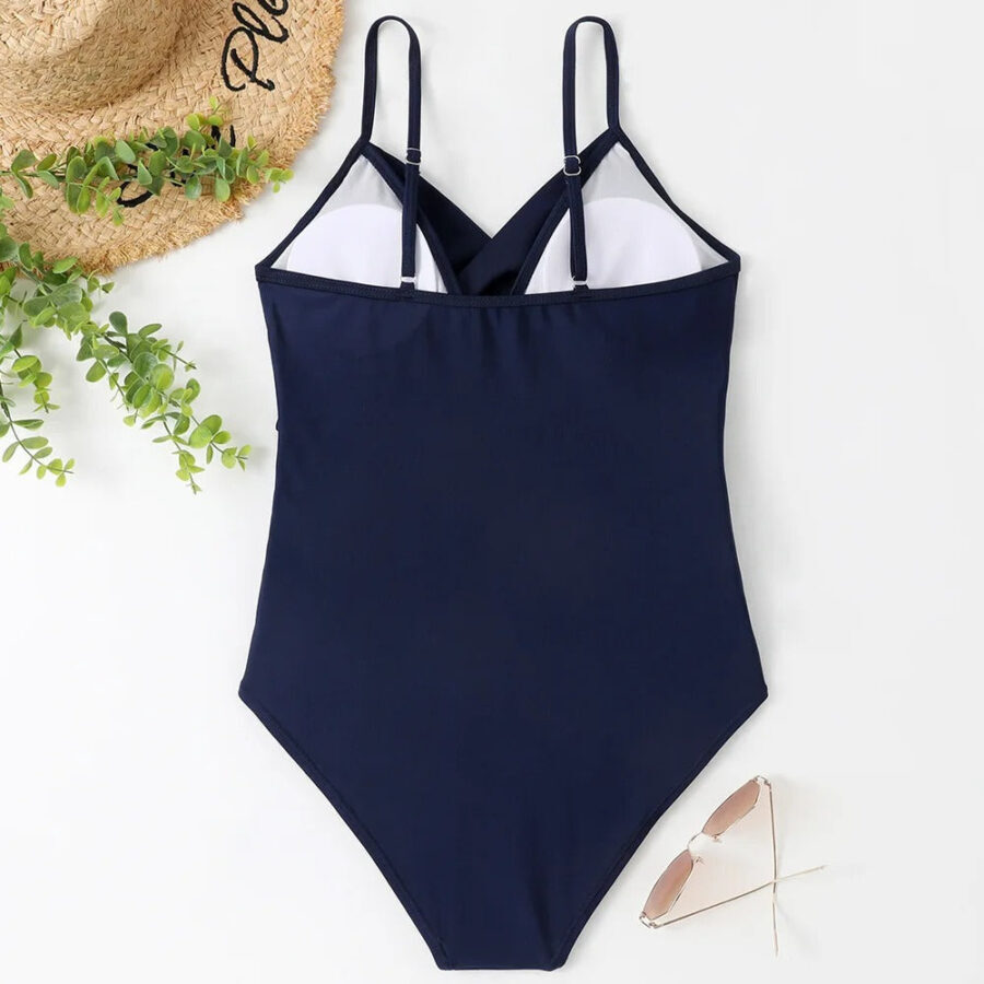 Maiô Feminino de Praia Estampado com Decote em V Fnac - Imagem 5