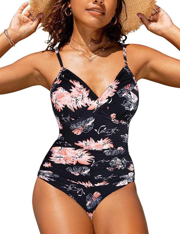 Maiô Feminino de Praia Estampado com Decote em V Fnac - Imagem 10