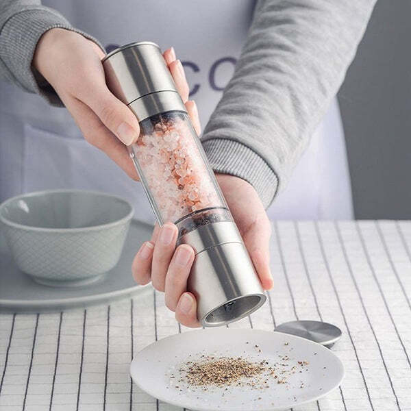 Moedor de Temperos 2 em 1 Manual Inox Fnac