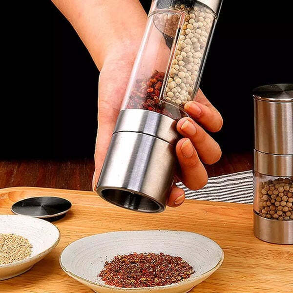 Moedor de Temperos 2 em 1 Manual Inox Fnac - Imagem 5