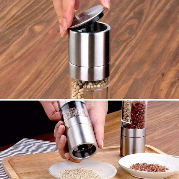 Moedor de Temperos 2 em 1 Manual Inox Fnac - Imagem 6