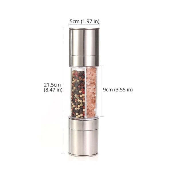 Moedor de Temperos 2 em 1 Manual Inox Fnac - Imagem 8