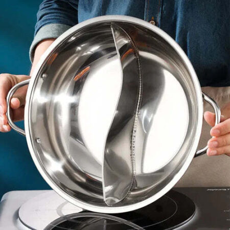 Panela com Divisória em Aço inoxidável com Tampa | MultiCook - Imagem 2