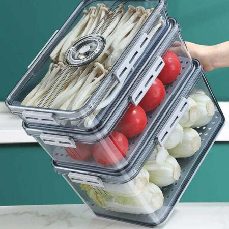 Pote Organizador de Geladeira Hermético com Marcador de Data - Imagem 2