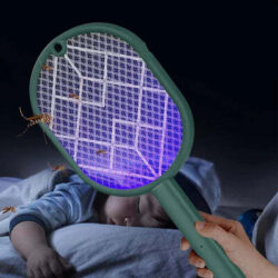Raquete Elétrica Anti Mosquitos - Led Ultravioleta
