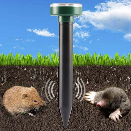 Repelente Ultrassônico Solar para Pragas de Jardim Impermeável - Imagem 4