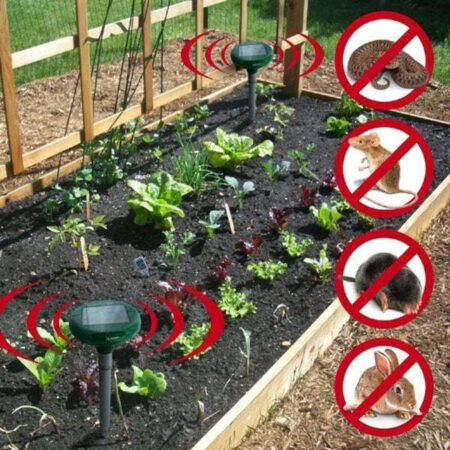 Repelente Ultrassônico Solar para Pragas de Jardim Impermeável - Imagem 2