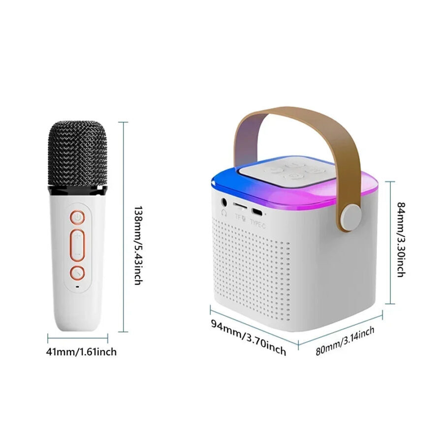 Karaokê Caixa de Som Bluetooth Com Microfone Sem Fio - PowerSond - Imagem 8