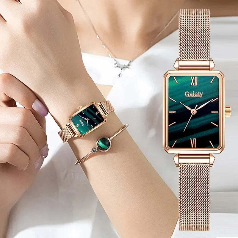 Relógio Minimalista Feminino com Bracelete - Imagem 3