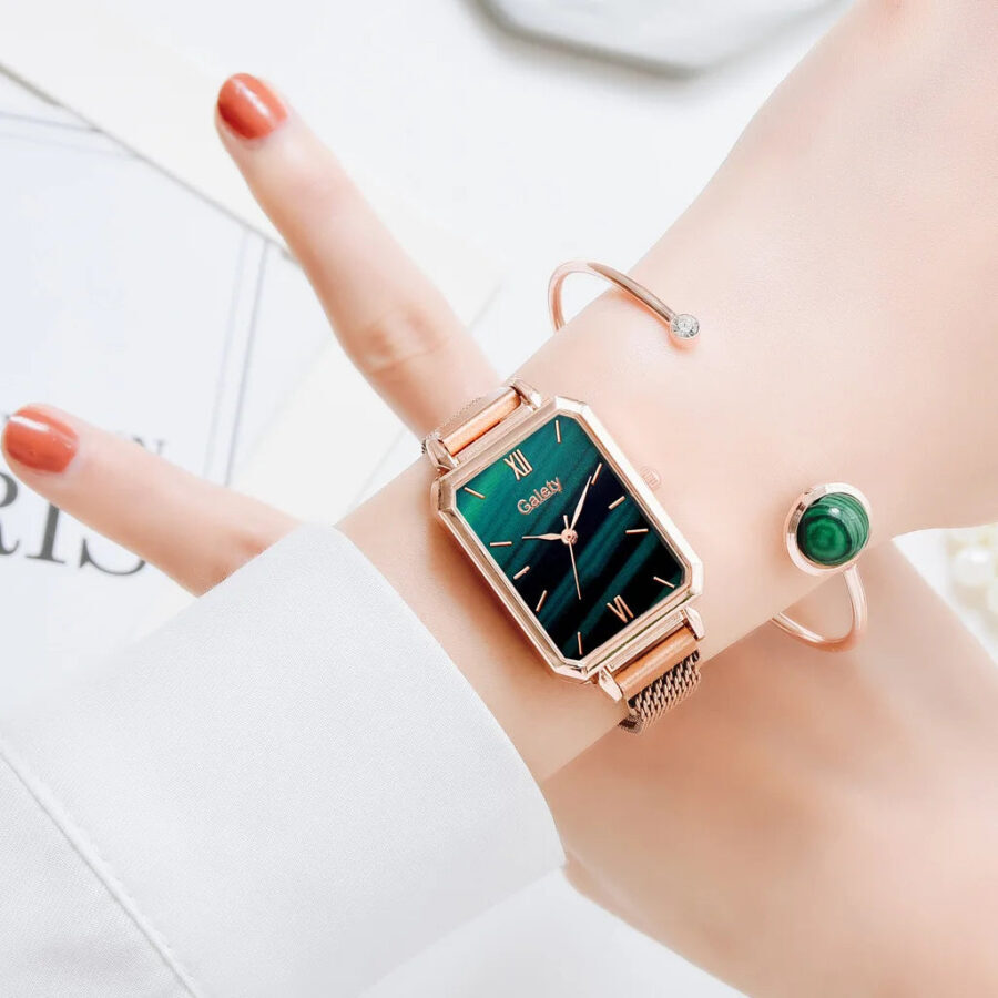 Relógio Minimalista Feminino com Bracelete - Imagem 2