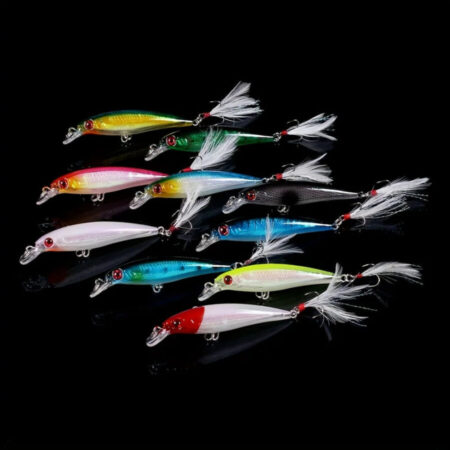 Kit Com 10pcs Iscas Artificiais Weihefishing de Meia Água 9cm 8g - Imagem 3