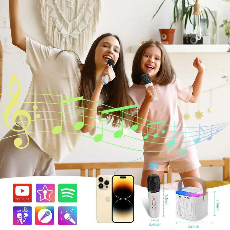 Karaokê Caixa de Som Bluetooth Com Microfone Sem Fio - PowerSond - Imagem 5