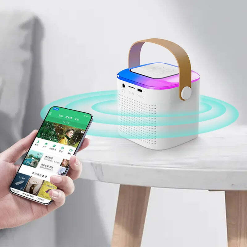 Karaokê Caixa de Som Bluetooth Com Microfone Sem Fio - PowerSond - Imagem 3