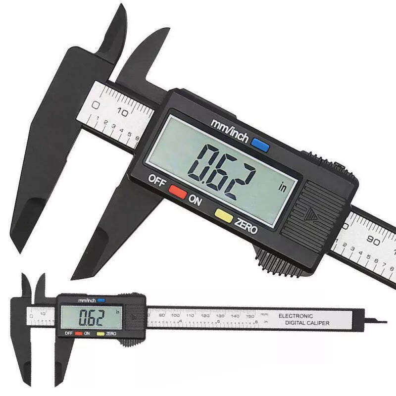 Paquimetro Digital Em Fibra De Carbono Profissional 150mm - Imagem 5