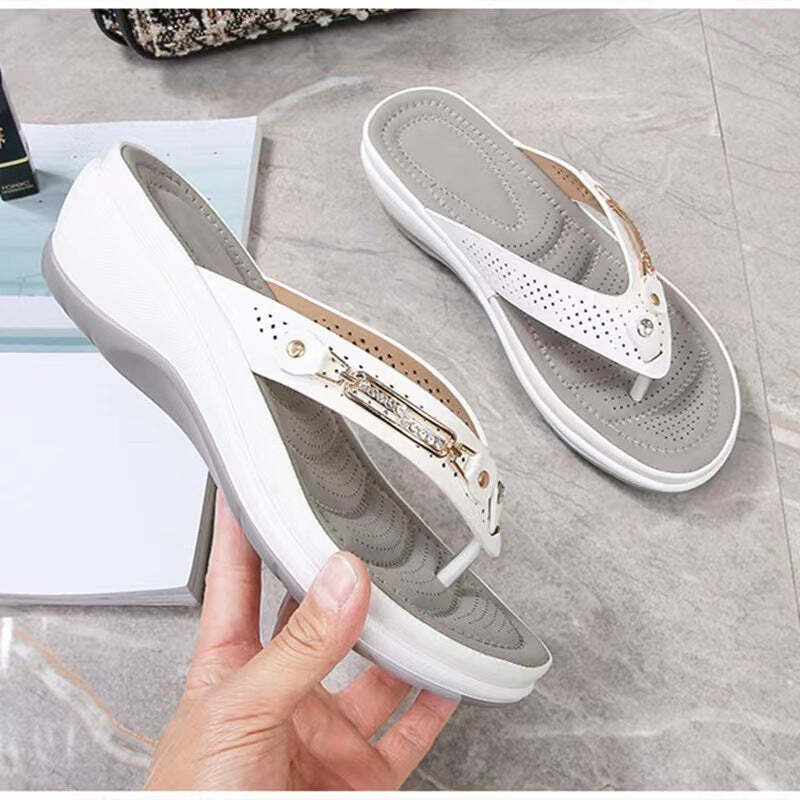 Sandália Feminina Ergonômica de Plataforma Fnac - Imagem 7