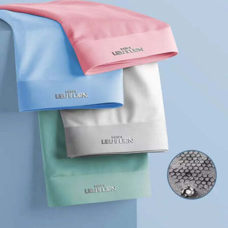 Cueca Boxer de Seda Gelada Respirável e Ultrafina - Kit com 4 Peças - Imagem 5