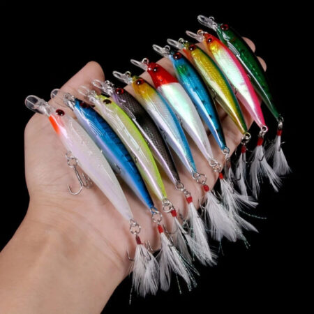 Kit Com 10pcs Iscas Artificiais Weihefishing de Meia Água 9cm 8g - Imagem 4