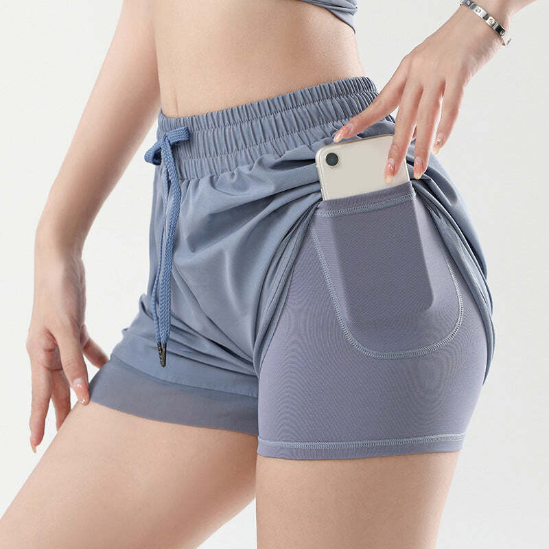 Short Legging Feminino de Cintura Alta com Bolso Fnac
