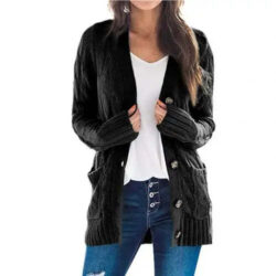 Suéter Cardigan Feminino De Tricô Fnac