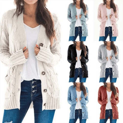 Suéter Cardigan Feminino De Tricô Fnac - Imagem 10