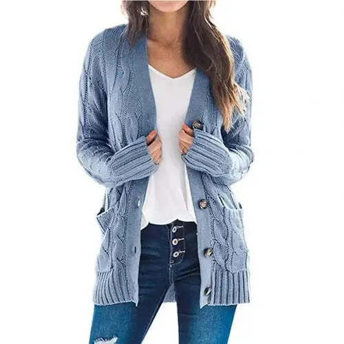 Suéter Cardigan Feminino De Tricô Fnac - Imagem 6