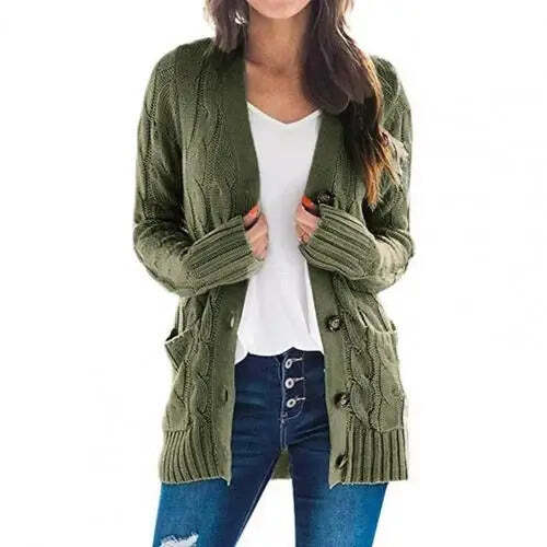Suéter Cardigan Feminino De Tricô Fnac - Imagem 5