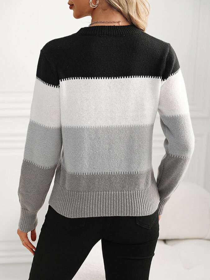 Suéter Feminino de Inverno Casual de Malha Fnac - Imagem 6