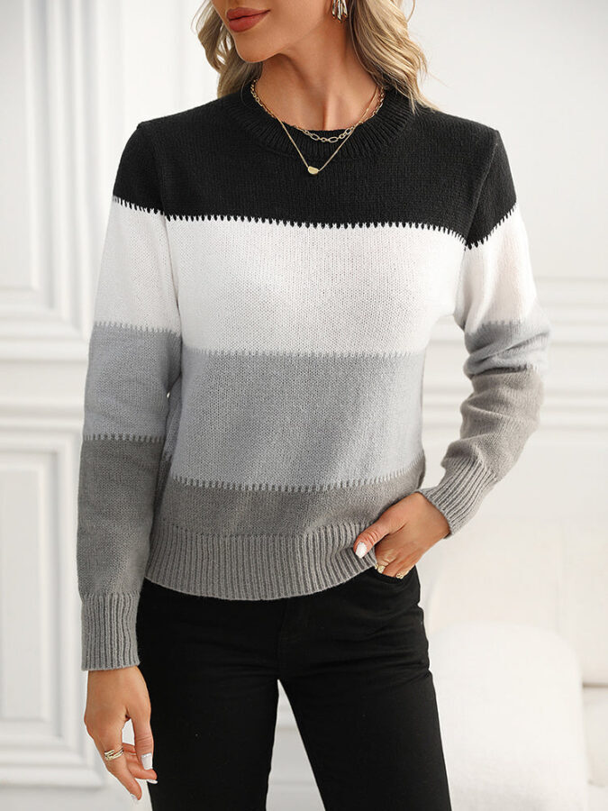 Suéter Feminino de Inverno Casual de Malha Fnac - Imagem 3